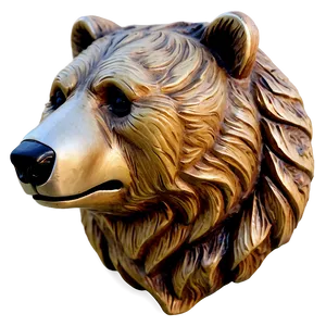 Bear Head Wall Decor PNG Wse86