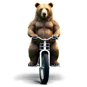 Bear On Bike PNG Ioc42 PNG