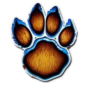 Bear Paw Decal Png Kot PNG image