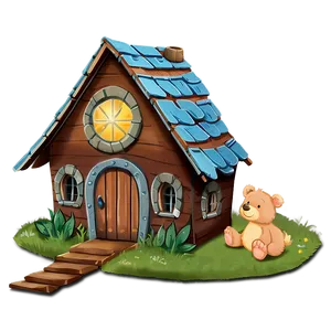Bear's Fairytale Home PNG 06272024 PNG