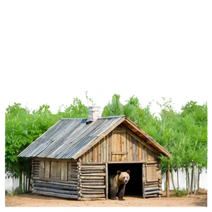 Bear's Rustic Home PNG 06272024 PNG