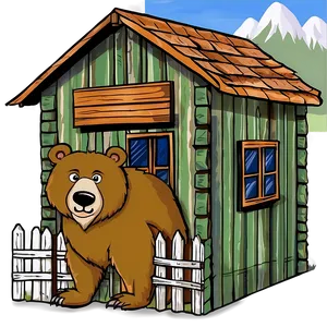 Bear's Rustic Home PNG Dnf PNG