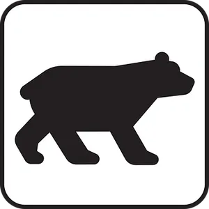 Bear Silhouette Icon PNG image