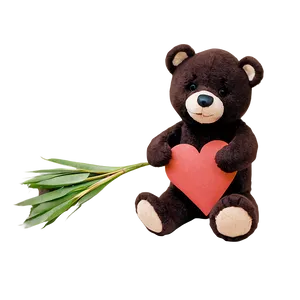 Bear With Heart PNG 05032024