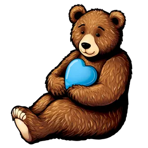 Bear With Heart PNG Iub87