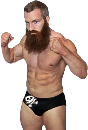 Bearded Wrestler Readyto Fight PNG