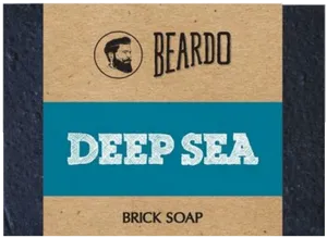 Beardo Deep Sea Brick Soap Packaging PNG image