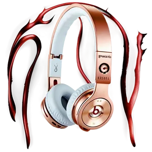 Beats Headphones Rose Gold Png 06122024 PNG image