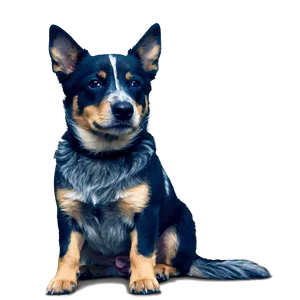 Beautiful Blue Heeler PNG Hfv56 PNG