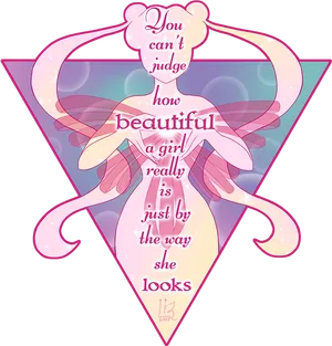 Beauty Judgement Quote Artwork2017 PNG image