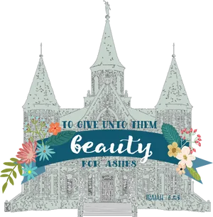 Beautyfor Ashes Church Illustration PNG image