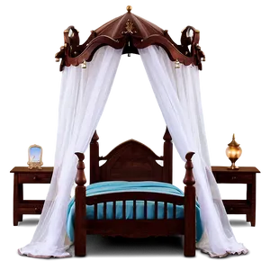 Bed With Canopy For Girls PNG 06282024 PNG