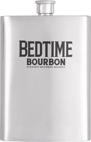 Bedtime Bourbon Whiskey Flask PNG image