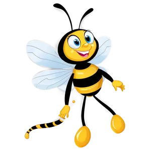 Bee Cartoon Character PNG Muj39