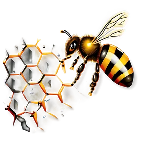 Bee Drawing Png 05232024 PNG image