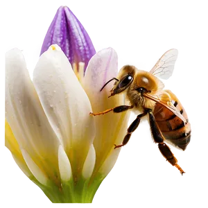 Bee Enjoying Nectar Png Aoa PNG image