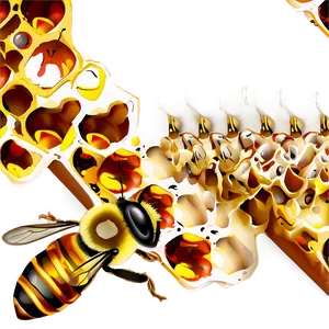 Bee Honeycomb PNG 45