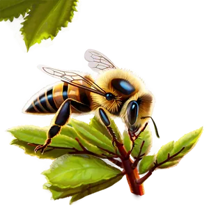 Bee In Nature Png 05232024 PNG image