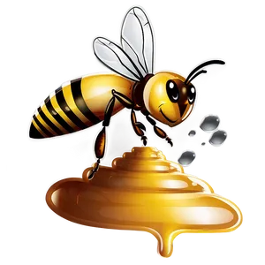 Bee Making Honey Png 06252024 PNG image