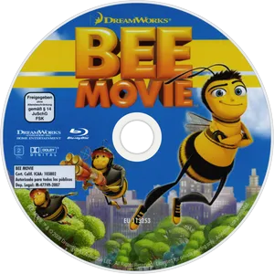 Bee Movie Bluray Disc PNG image