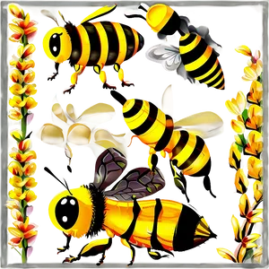 Bee Vector Png Hrc PNG image