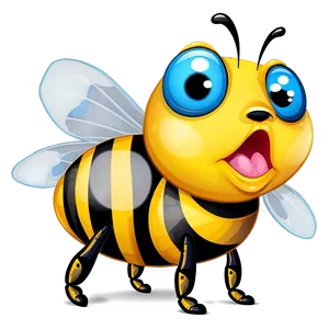Bee With Big Eyes PNG Qeu32 PNG