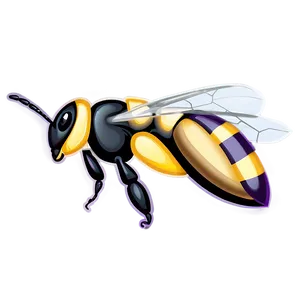 Bee With Stripes PNG Gti PNG