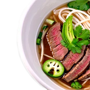 Beef Pho Bowl Png 06262024 PNG image