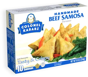 Beef Samosa Packaging Image PNG image