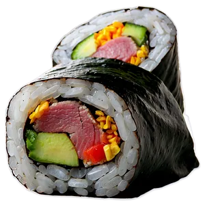 Beef Sushi Roll PNG Neg90 PNG