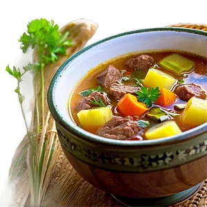 Beef Vegetable Soup PNG 24 PNG