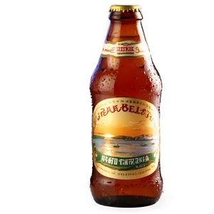 Beer Bottle In Sunset PNG Pti75 PNG