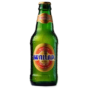 Beer Bottle In Sunset PNG Rpb22