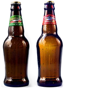 Beer Bottle On Table PNG 05242024