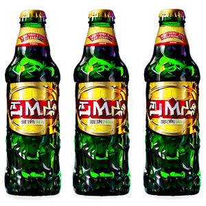 Beer Bottle Set PNG Khn35