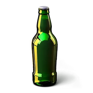 Beer Bottle With Shadow PNG 05242024