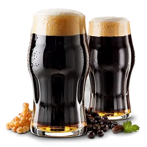 Beer Glass With Dark Stout Png 06262024 PNG image