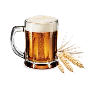 Beer Mug With Barley Png Qhx PNG image