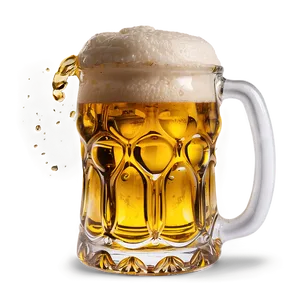 Beer Mug With Beer Pouring PNG Mrh95