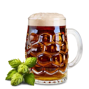 Beer Mug With Hops PNG 89