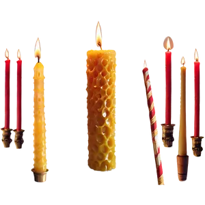 Beeswax Candle PNG Nlm39