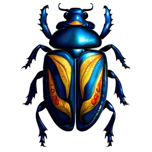 Beetle Tattoo Design PNG 05242024 PNG
