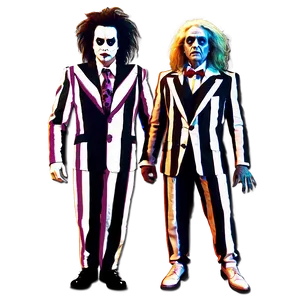 Beetlejuice And Lydia PNG Djg