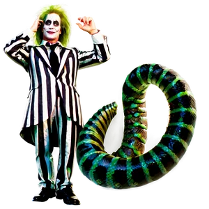 Beetlejuice And Snake PNG 05232024