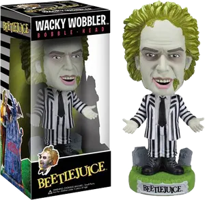 Beetlejuice Bobblehead Toy PNG image