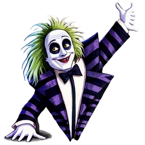 Beetlejuice Cartoon Art PNG Lrl57