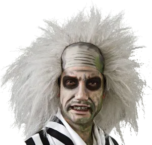 Beetlejuice Character Portrait PNG image