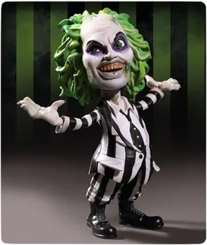 Beetlejuice Figure Striped Suit PNG image