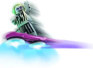 Beetlejuice Lego Hoverboard Adventure PNG image