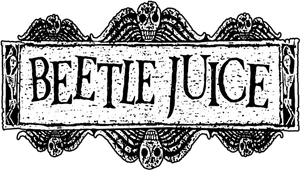 Beetlejuice Logo Vintage Style PNG image